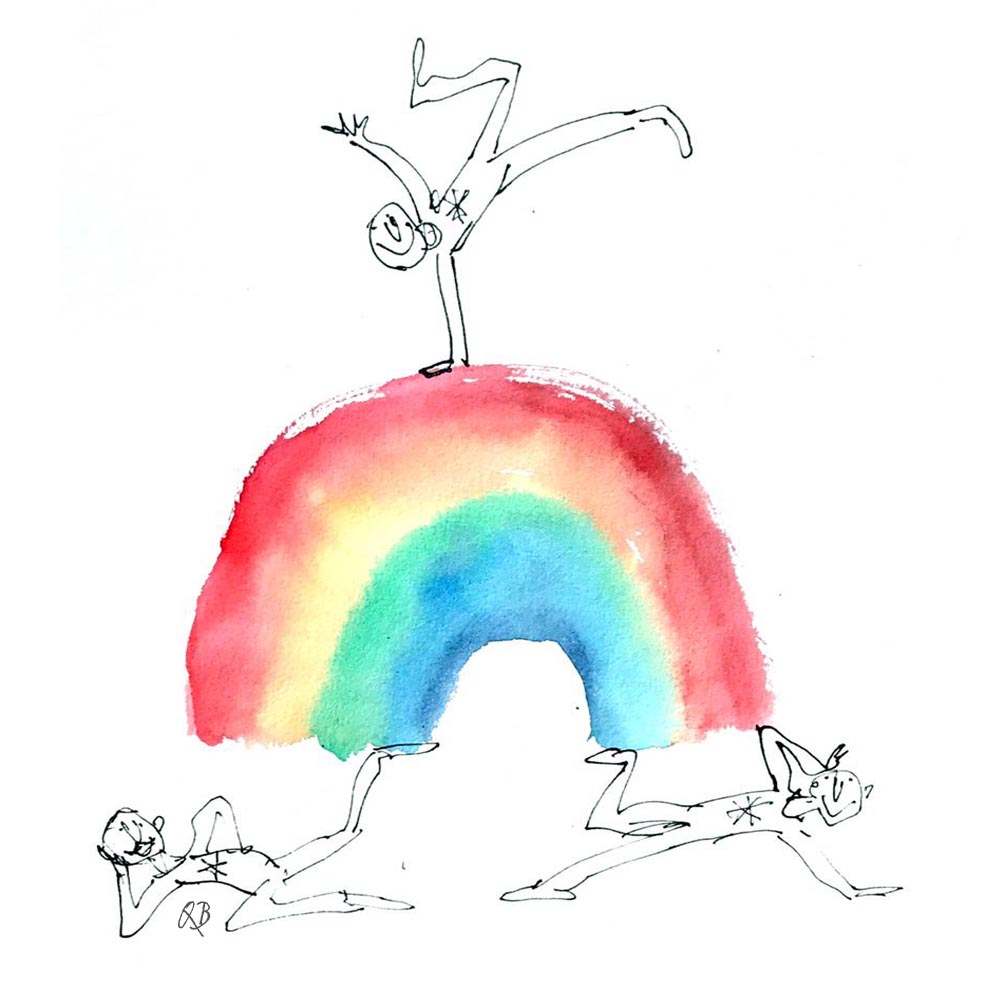 Send someone a rainbow to let them know you are thinking of them! Inspired by the rainbow symbols of hope popping up in windows, Quentin has created 10 new rainbow e-cards to send for free from his website. Follow the link to see them all and to send quentinblake.com/fun-free/send-…