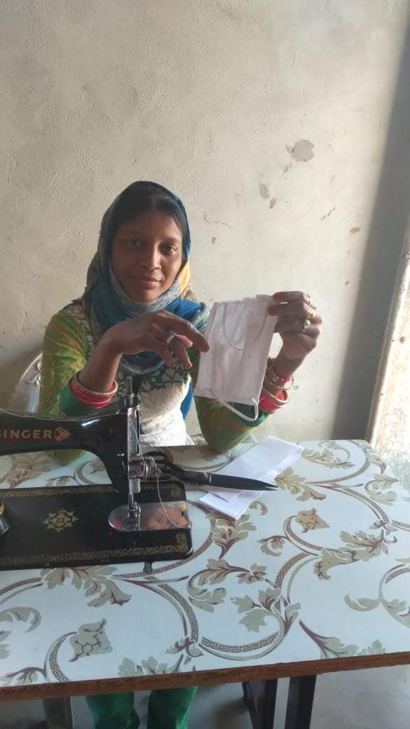 VeddisImpact's tweet photo. Have you ever seen how masks are made? With the support of @haryanasrlm, SHG women in Fatehabad District have pledged to fight #Covid19 by making masks.  Once the masks are made, they are sanitised and then later on distributed across various panchayats for further distribution. https://t.co/g93BU47Oxo
