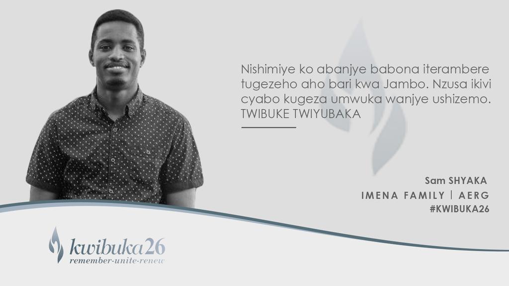 FamilyImena's tweet photo. Nishimiye ko abanjye babona iterambere 
tugezeho aho bari kwa Jambo. Nzusa ikivi 
cyabo kugeza umwuka wanjye ushizemo.

TWIBUKE TWIYUBAKA
#Kwibuka26 https://t.co/gPax5oPu4a