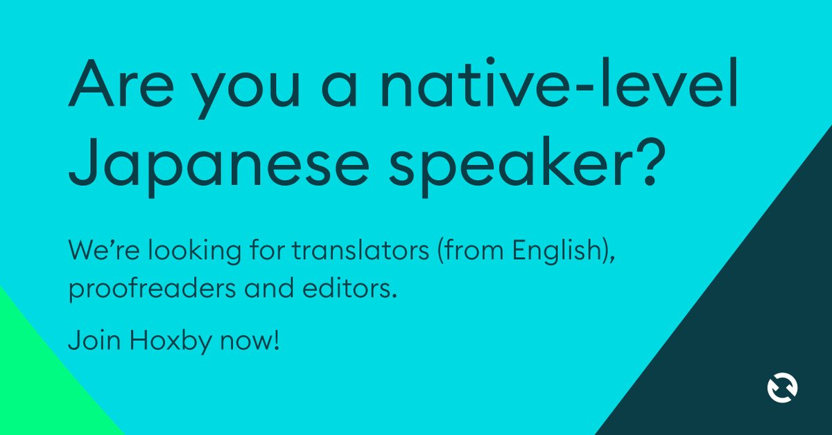 WeAreHoxby's tweet image. We're looking for #Japanese native-level #translators , #proofreaders and #editors.⁠

Why not apply to join our #freelancecommunity? Applications are open until 30 April. 

You can find out more on our website: ow.ly/OKtD50ziM9X

#freelancejobs #workfromhome