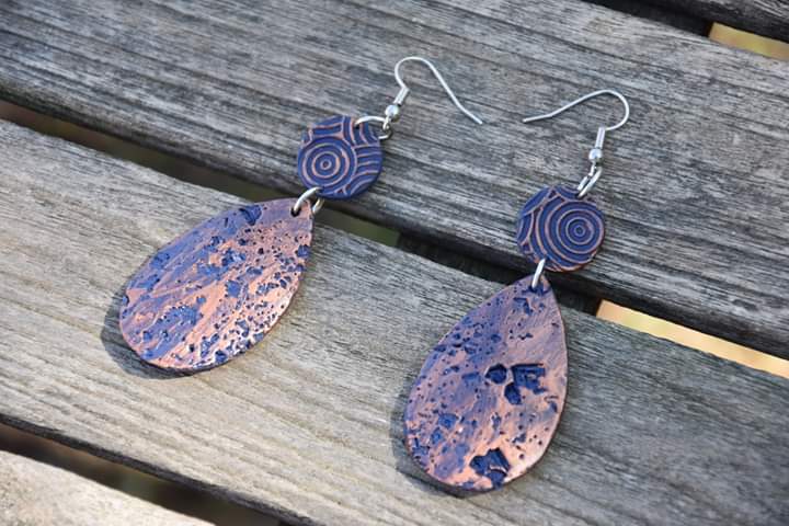StargazeyJ's tweet photo. I have been playing with clay! I'm going to be doing a new range of earrings completely handmade, hand painted and set with surgical steel ear-wires. I am loving the versatility of clay and it's so light. These earrings are quite big but they are really comfortable to wear! https://t.co/0hqhV8C7sW