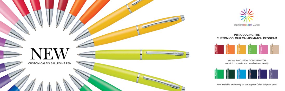 When these weird &amp; scary times start to pass, we think these *Brand New* Custom colour match pens from luxury brand A.T Cross will really help brighten your day
🌈🌈
The technology used means the pieces can be brand colour matched exactly! #PromotionalMerchandise #BrandedPens