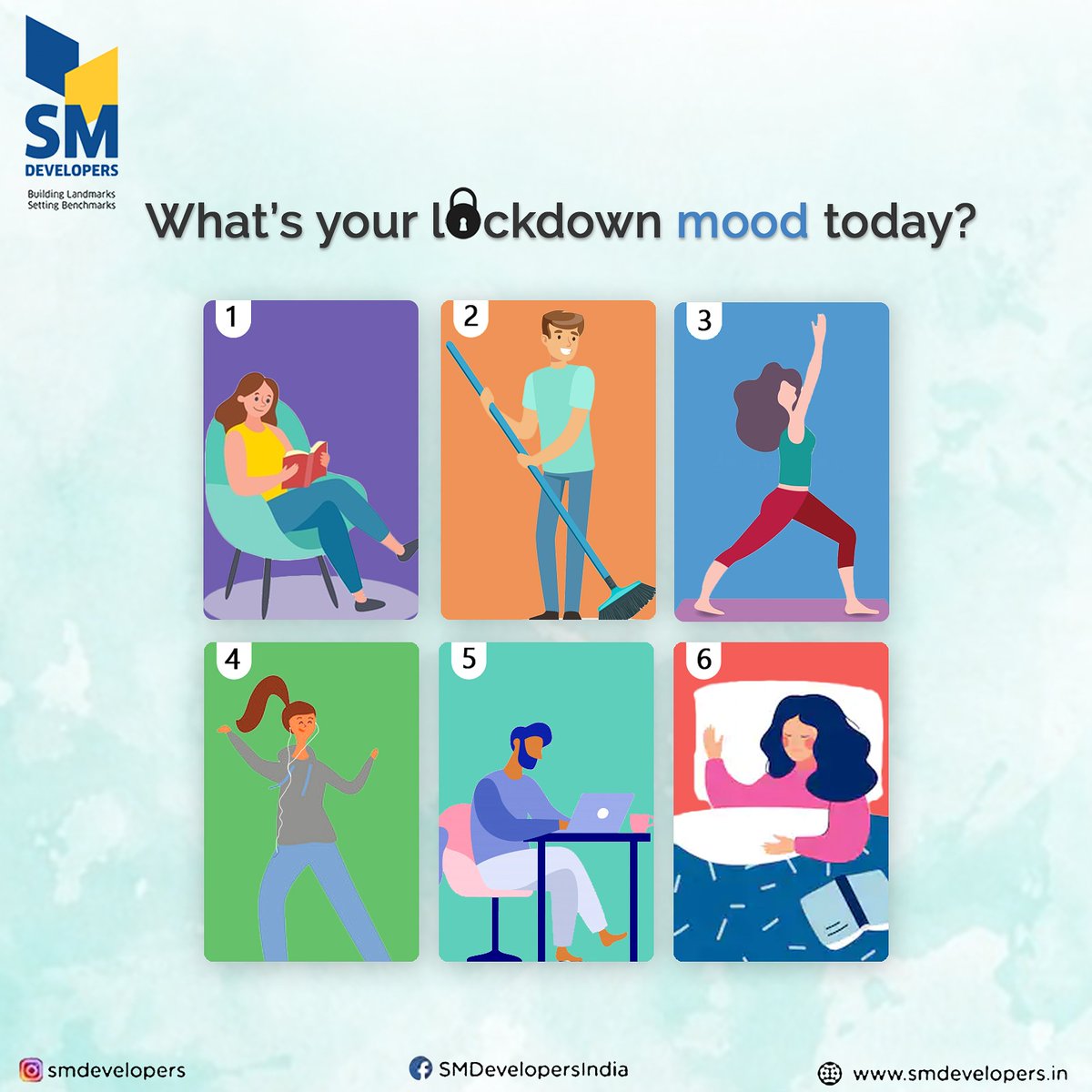 SMSonsHoldings's tweet photo. Staying at home has got us playing different roles at home. Which role are you playing the most?
.
#stayhome #staysafe #quarantine #home #lockdown #covid19 #coronavirus #corona #smdevelopers #smgroup #workfromhome #NorthEast https://t.co/FC1RVkmFjt
