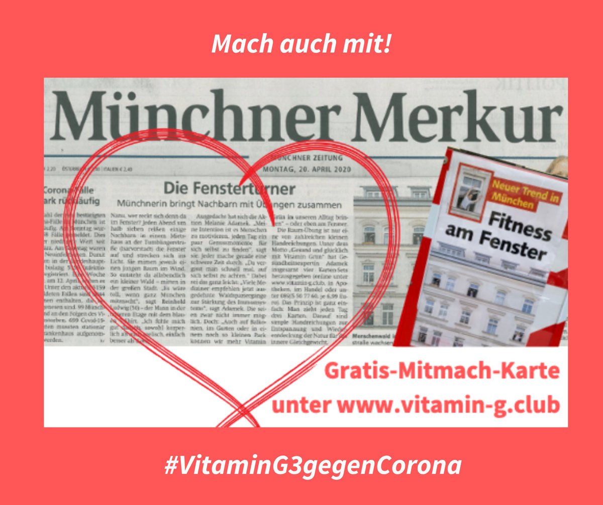 DrMelanieAdamek's tweet photo. Neuer Trend in MUC. Macht mit, damit der Wald in der Stadt entsteht als Zeichen für Resilienz und ein starkes Immunsystem! Alle Infos https://t.co/tDX1ubA7mG Danke @tzmuenchen @MerkurStadt Teilt Fotos und Erlebnisse mit uns #VitaminG3gegenCorona #wirhaltenzusammen #Maskenpflicht https://t.co/A2zbqRryby
