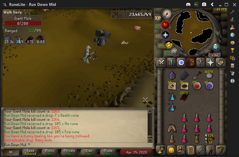 rdm_osrs's tweet photo. #18 baby mole! https://t.co/XAO5DnAUjd