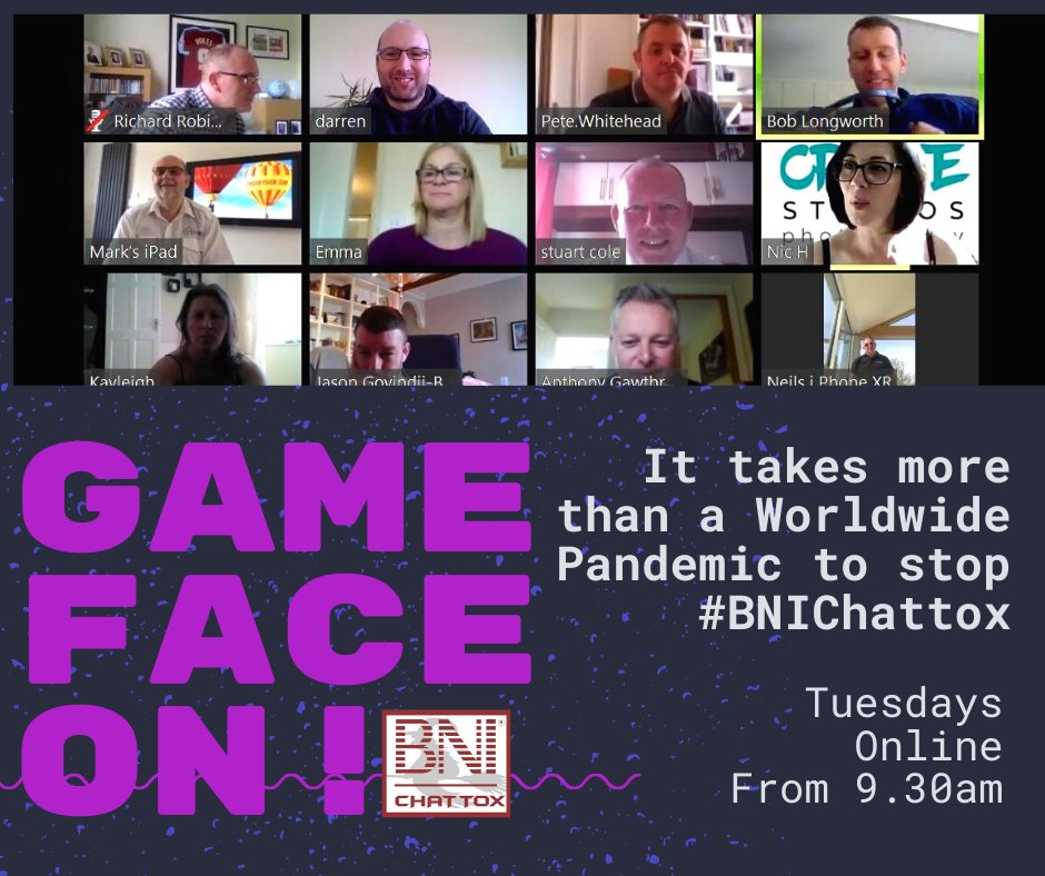 Nobody's saying it isn't tough out there right now, but #networking with 29 like-minded business owners on a weekly basis certainly makes things feel more normal. We're still here, we're still doing business, we'd still love you to join us. #Askmehow #BNI #HewhodaresRodney