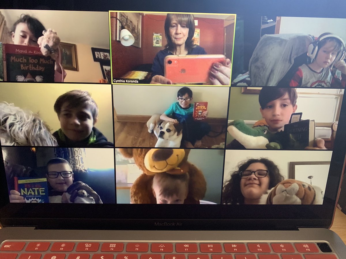 Great morning zooming with my students as they share their family pets and stuffed animals.
