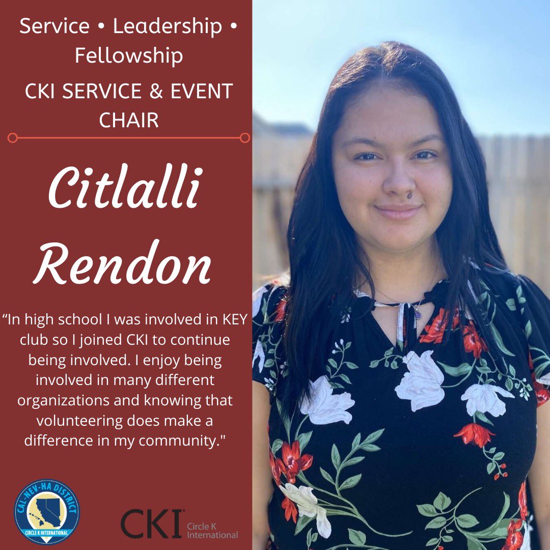 ✨ Meet our Service &amp; Event Chair ✨ #ChooseCKI