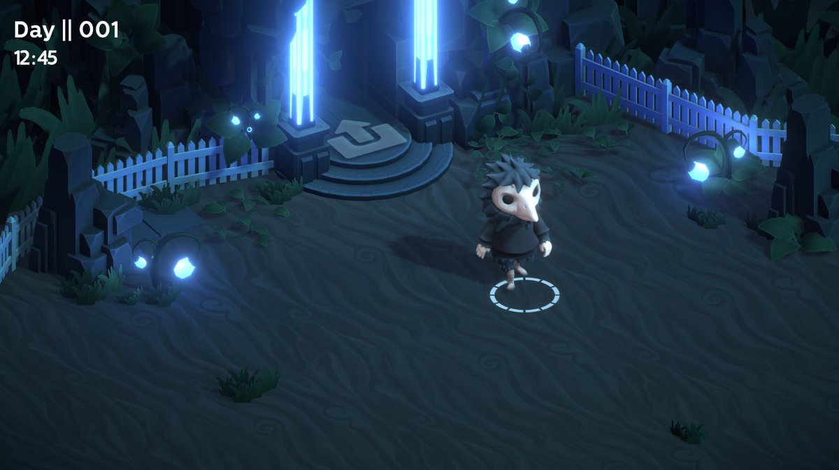 Art pass 3, bit of an experimental one in game design terms. Still needs some VFX adding for Narrative Reasons.   #ludumdare   #ludumdare46   #gamedev