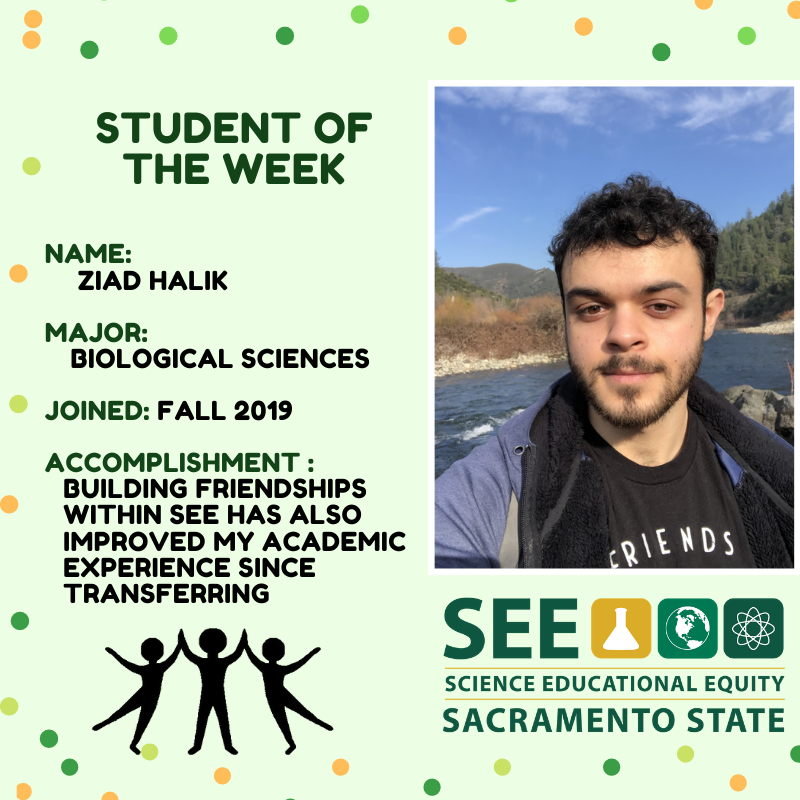 SacStateSEE's tweet photo. Let’s congratulate Ziad on his accomplishment and for being Student of the Week!🥳🎉 #SEEStudent #SEEsuccess
-
-
-
Every week we will be shouting out students for their accomplishments by making them student of the week! https://t.co/oUlALtikIe