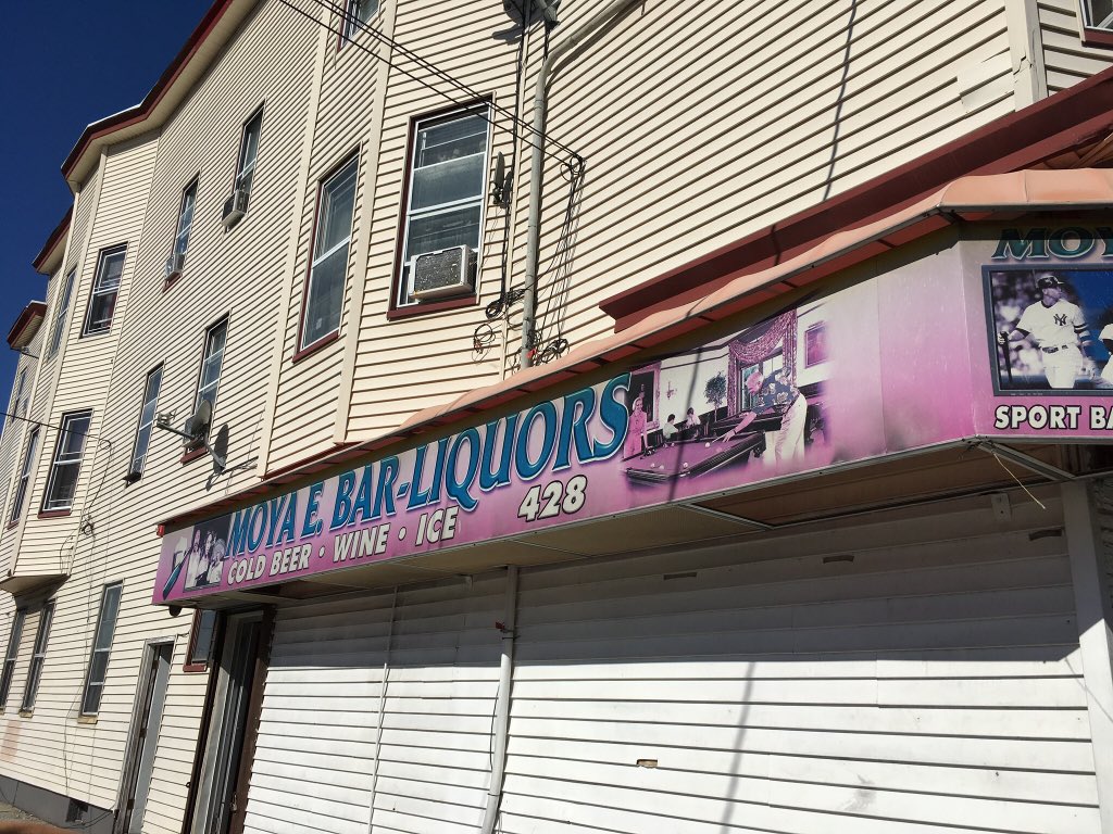 The scene of that 1966 triple killing. Known then as the Lafayette Bar & Grill. It’s not in the best part of Paterson, NJ. Although everyone was friendly, we didn’t stay longThe window above the entrance is that of star witness Patty Valentine, as Bob Dylan notes in his song