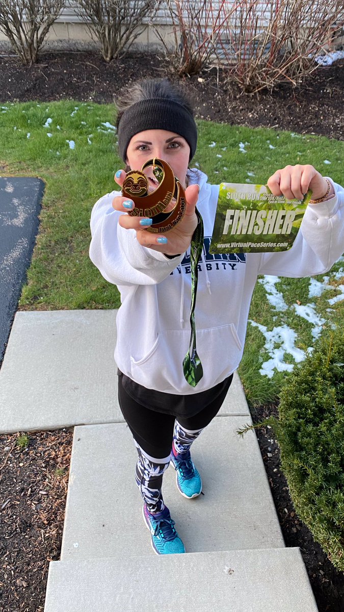 bean_miller's tweet photo. My first VIRTUAL half marathon = DONE! #virtualpaceseries #halfmarathon @we_run_5k #runningmotivation #QuarantineLife https://t.co/dnjippDCWu