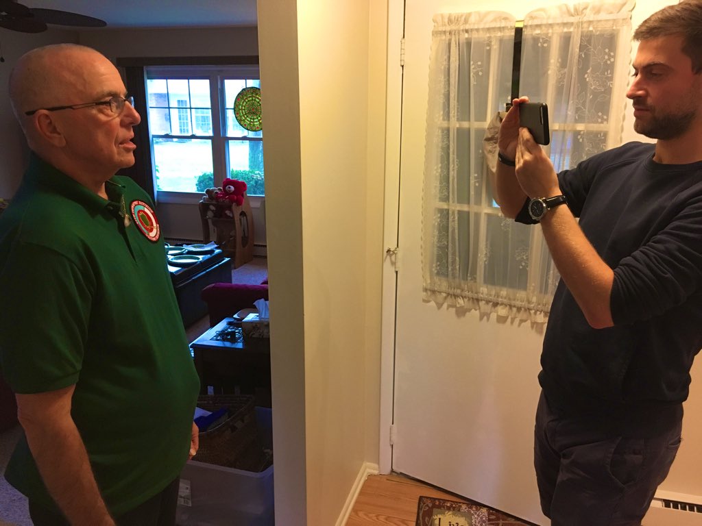 Fred W. Hogan, the catalyst behind the overturning of the first conviction.He’s showing us Carter’s actual glass eye, warn as a pendant or as in this case around his neck! Fred’s a great guy. Also on display the ‘birthday card’ that started Hogan on his mission