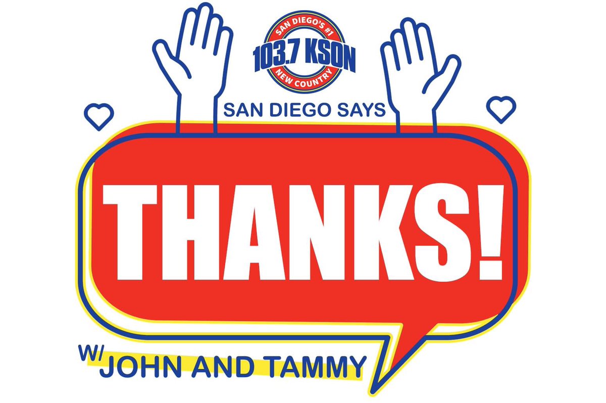 Call 619-282-6044 and buy a lunch for health care workers at San Diego Center For Children. 30 lunches will turn into 90 thanks to <a href="/MissionFed/">Mission Fed Credit Union</a> and <a href="/CrazeeBurgerSD/">CrazeeBurger</a> Just $10! #sandiegosaysthanks <a href="/jandtmornings/">john and tammy</a>