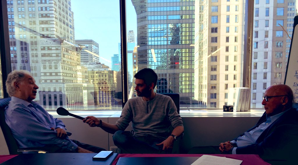 The Defence Lawyers. Leon Friedman and Lou SteelAs passionate today as they were back then. Great view of the Chrysler building too