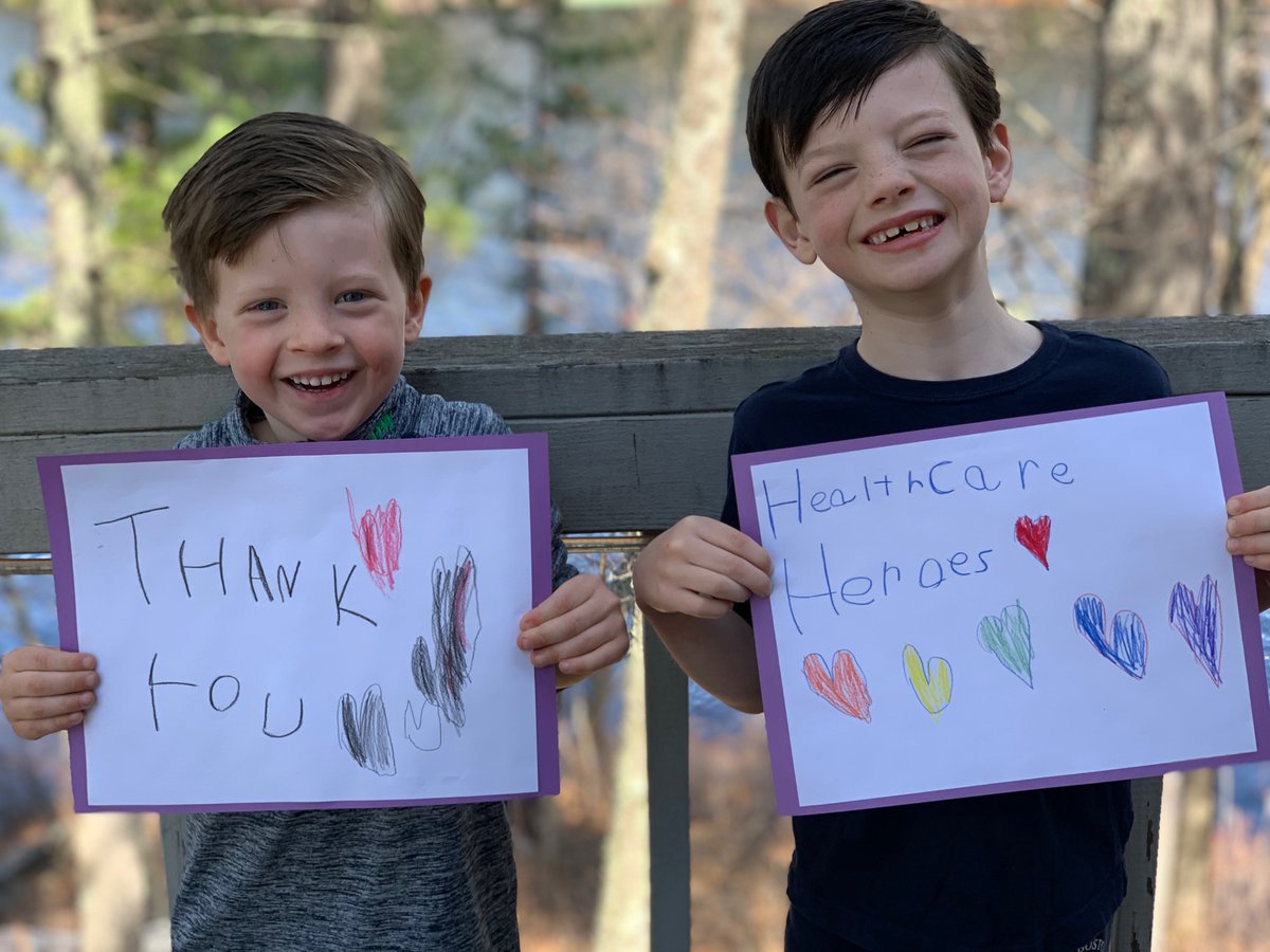 athenahealth's tweet photo. At athenahealth, we’re so grateful to the #HealthcareHeroes keeping our families safe during this crisis — and our families are grateful, too. Thank you. #COVID19 https://t.co/EGdU5EPYLh