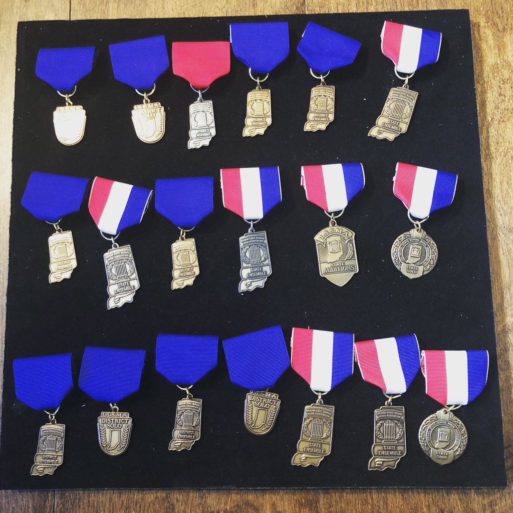 6 years. 19 medals. Solo and Ensemble was a busy time of year for me while in school! I’m most proud of the bottom right one, a perfect score in my senior year. 🏅🎶 #soloandensemble #highschoolmemories