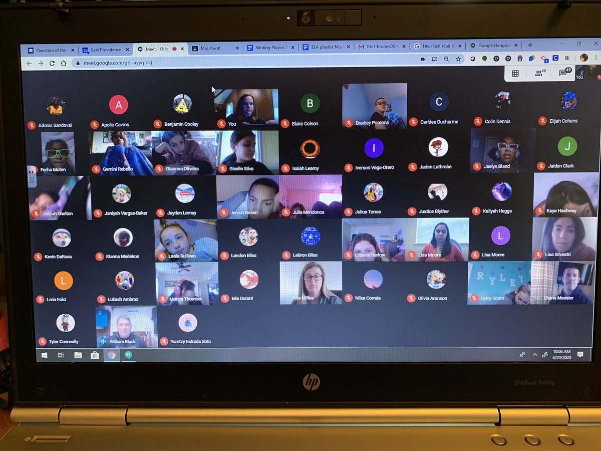 BetsyKnott's tweet photo. Thank you @BillBlackRI @Messier_EP @MiaMillea and Lisa Silvestri for joining our google meet to read to our Orlo 5th graders and answer many questions about middle school! @lisa_benetti @lisapita26 @KathrynCrowle12 https://t.co/ZQj6Xk0kIx