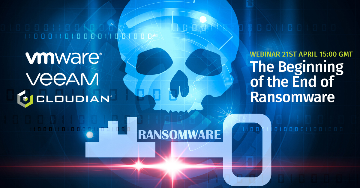 cloudhappens's tweet image. One more day to go! Tomorrow at 3PM GMT @ChrisMEvans @GuyBartram @MichaelCade1&amp;amp; @Neil_Stobart discuss how #ObjectLock can prevent #Ransomware attacks. Register here: bit.ly/2VmAZlw #VMware #Veeam #Cloudian