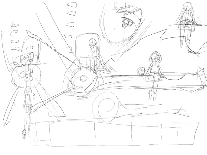 今日2枚描こうと思ったけどちゃんと明日のお絵描きのラフも書いたしヨシッ! 
