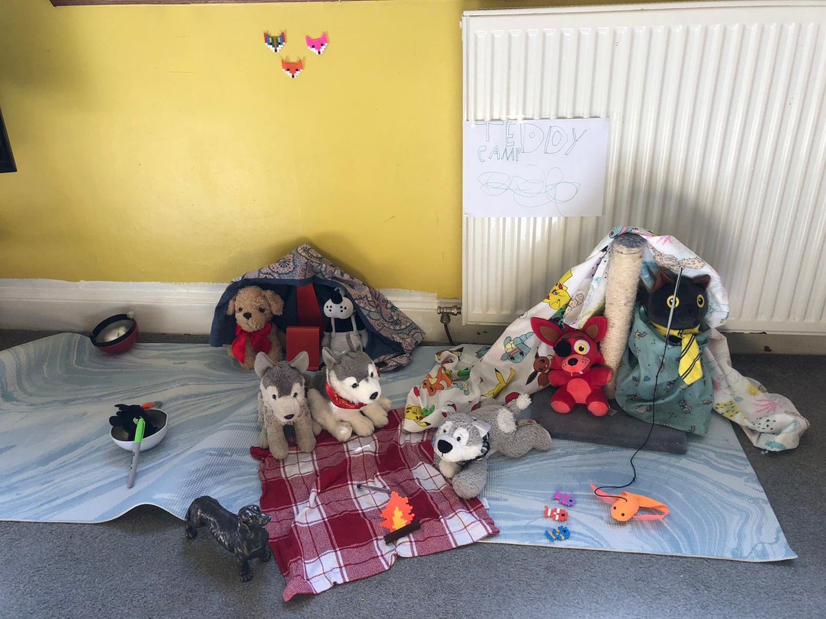 1stPeebles's tweet photo. Mini camp sites from the girls. We love the variety. Netherurd Challenge Home Edition. #netherurd @GirlguidingScot @Girlguiding https://t.co/OsGGWhOIQk