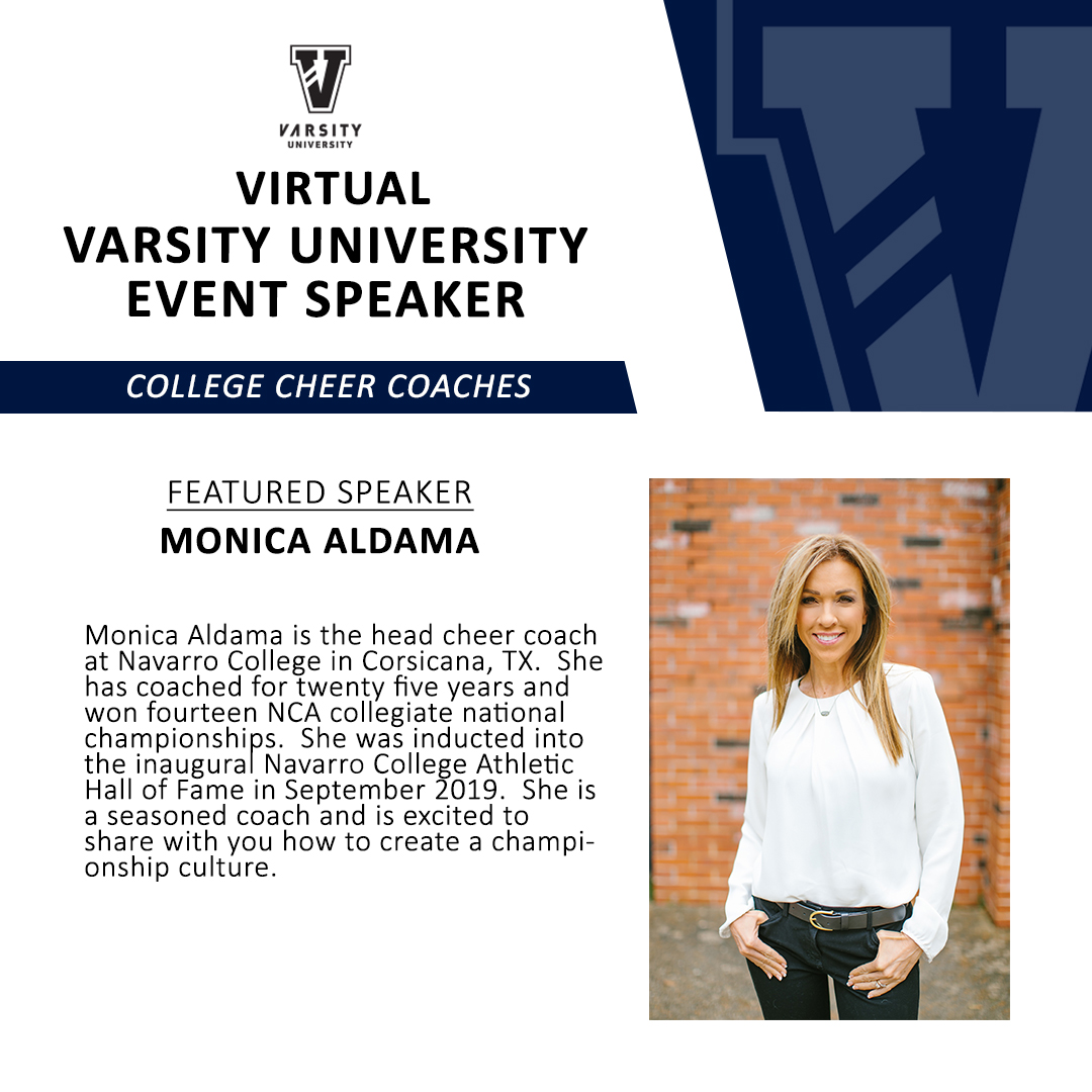 𝗖𝗢𝗟𝗟𝗘𝗚𝗘 𝗖𝗢𝗔𝗖𝗛𝗘𝗦: Want to learn the secret to success from top collegiate coaches and industry leaders? Register for 𝗩𝗶𝗿𝘁𝘂𝗮𝗹 𝗩𝗮𝗿𝘀𝗶𝘁𝘆 𝗨𝗻𝗶𝘃𝗲𝗿𝘀𝗶𝘁𝘆 on 𝗙𝗿𝗶𝗱𝗮𝘆, 𝗔𝗽𝗿𝗶𝗹 𝟮𝟰 to hear from <a href="/monicaaldama/">Monica Aldama</a> + more! 👇🏼

bit.ly/CollegeVU