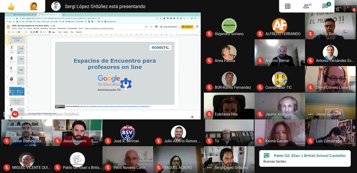 ScoolTic's tweet photo. Chuso Gomez experto Scooltic en recursos TIC para educación infantil nos informa : RT ScoolTic: Esta semana Encuentros de profesores On line https://t.co/R3ediVjvU9
Martes #Gsuite orgulldemestre EliseoVercher chusohh5 lolamorenolozan
Miercoles #Office3… https://t.co/86zWzSJvED