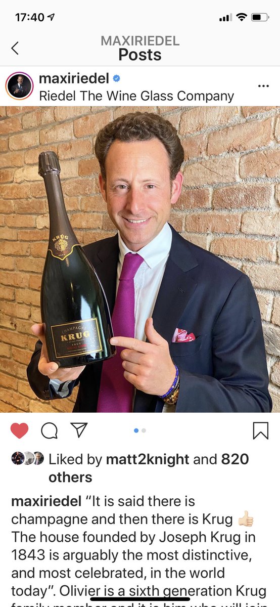 Join Maximilian Riedel for an Instagram live conversation with OLIVIER Krug this Thursday, 23rd April 2020 at 5pm (UK)