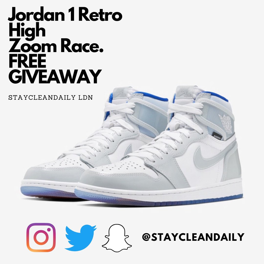 For a chance to win a free pair of Jordan 1 Retro Zoom race 🥶🥶 RETWEET THIS &amp; FOLLOW THIS PAGE !!!!🌊🌊🌊🌊🤩🤩🤳🏽