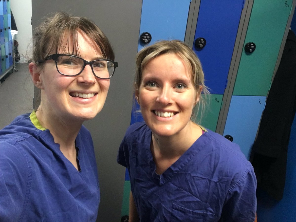 Two large #physio smiles when you support a patient to be extubated and then speak to his family for the first time in weeks via video call #COVID19 #ITUphysio #notadryeye #NHNNphysio <a href="/QSNeuroanae/">QSNeuroanaesthesia</a>