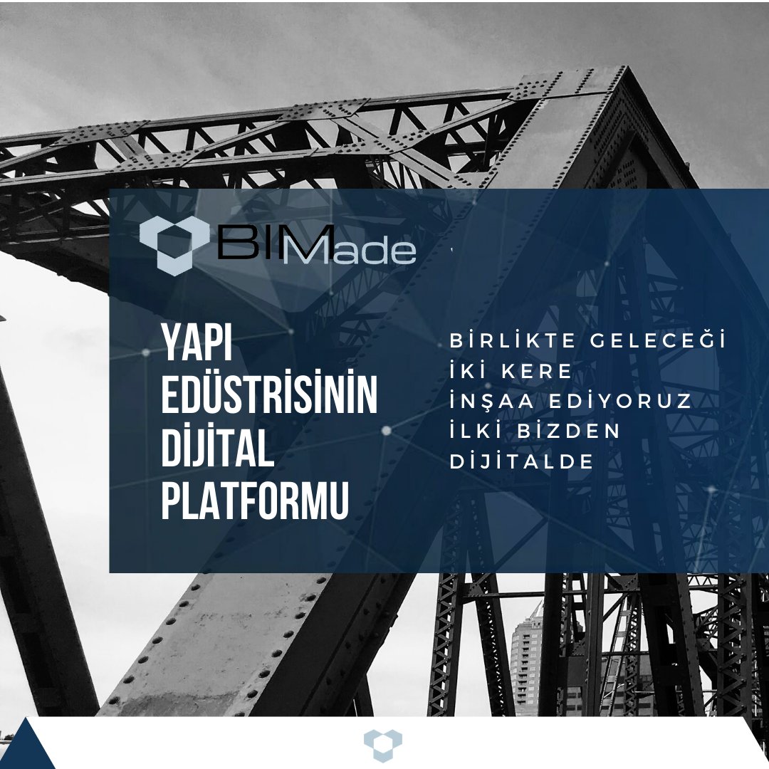 BIMMade_inc's tweet photo. YAPI SEKTÖRÜNÜN DİJİTAL PLATFORMU " Birlikte geleceği iki kere inşaa ediyoruz, ilki bizden dijitalde" #bimmade #bimmadelibrary #bimmadeacademy #bimmadesolutions #bim #bimlibrary #bimacademy #bimsolutions https://t.co/noN2lk62KX