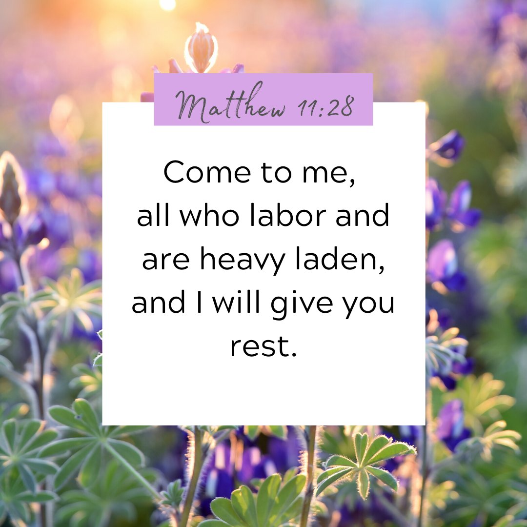 Give your burdens to God.