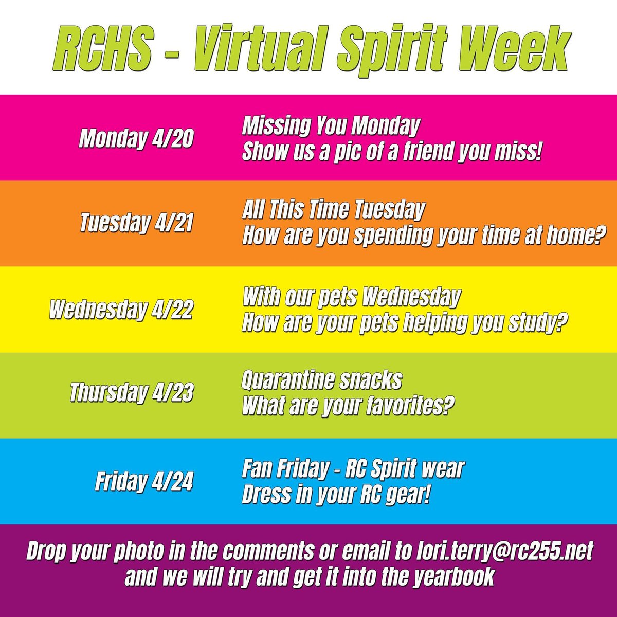 VIRTUAL SPIRIT WEEK! It’s Missing You Monday! Show us who miss the most!
