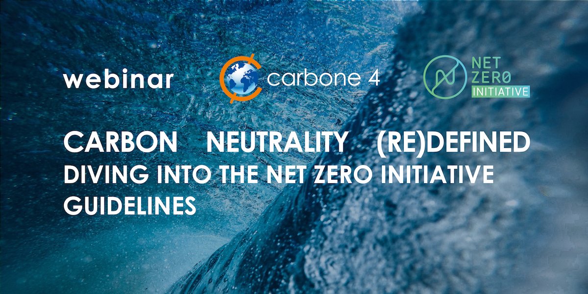 Because we must all be able to judge the quality of zero, the corporate #carbonneutrality needs to be (re)defined. Let's dive into our new framework on April 29th, from 4:00 to 5:30pm (UTC+2). Register 👉 register.gotowebinar.com/register/76991…