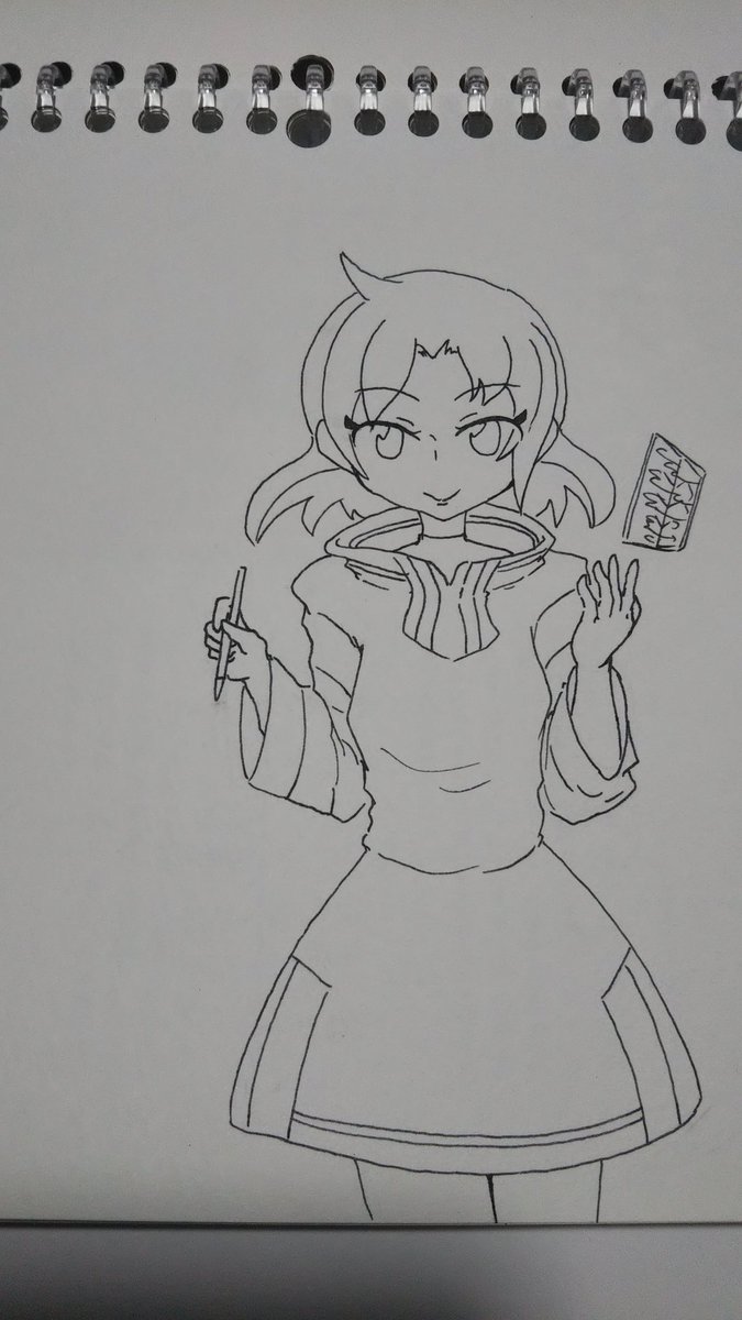 だんだん仕上がっていく、ちょっと全力で描いたりりと、いつものりり。
#ケムリクサ 
