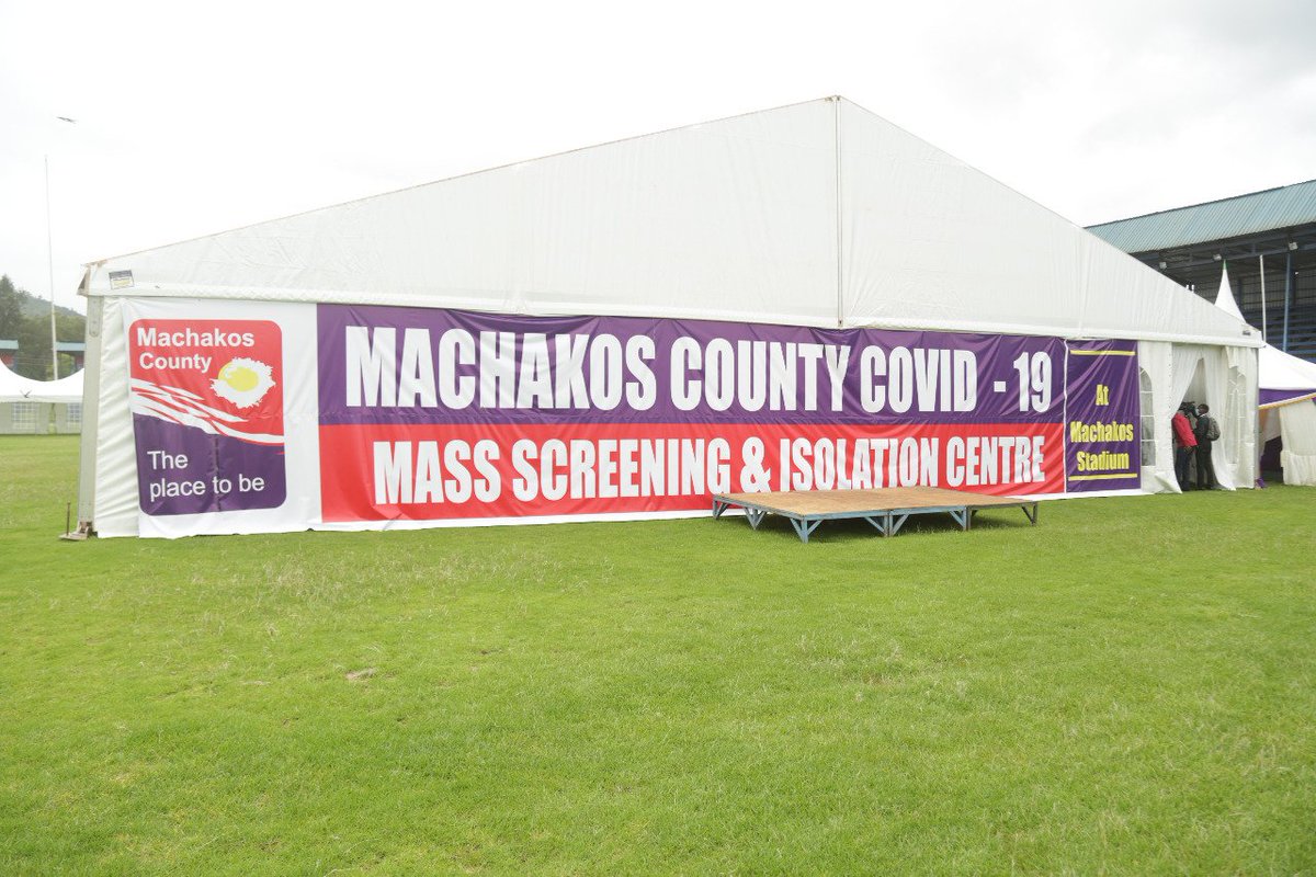 MACHAKOS STADIUM CONVERTED TO A COVID-19 HOSPITAL FOR MASS TESTING AND ISOLATIONAs we embark on preparing for any rise in the number Covid-19 infections, the Machakos Government has converted Machakos Stadium into a health facility.