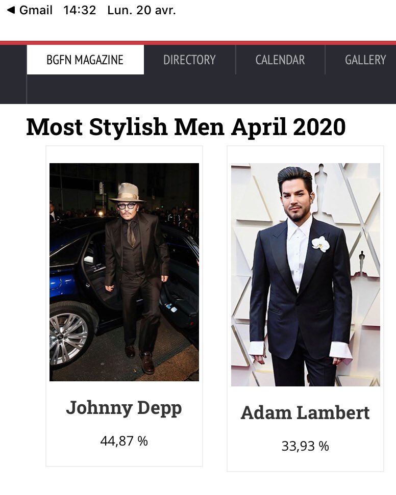 IrneNeuschwand1's tweet photo. #AdamLambert and #MostStylishMen April 2020.... the score is (slowly) going upwards but we are already the 20th.... don’t stop voting 🙏
#AdamLambert’s fans 💚
https://t.co/VZNfhoOJOh https://t.co/rhnG6yIzND