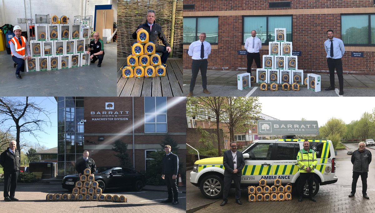 BarrattRedrow's tweet photo. Over the last week, our construction teams have been carefully collecting defibrillators from our sites across the UK as part of a commitment to donate our entire stock of 400 to @StJohnAmbulance and @StAFirstAid, to help them support our #NHSheroes
#FirstAidSupport #Covid19UK https://t.co/VCFfIlHvX2