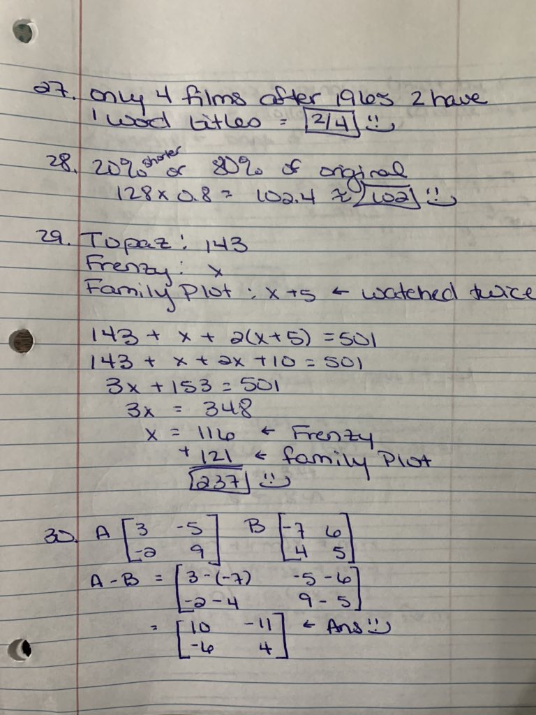 MCEMTHDept's tweet photo. PreCalc: ACT form B04 notes. Here’s the next set of notes over form B04. Don’t forget to check out the ACT website. They are offering free study materials. https://t.co/zLCdsjHi9Z