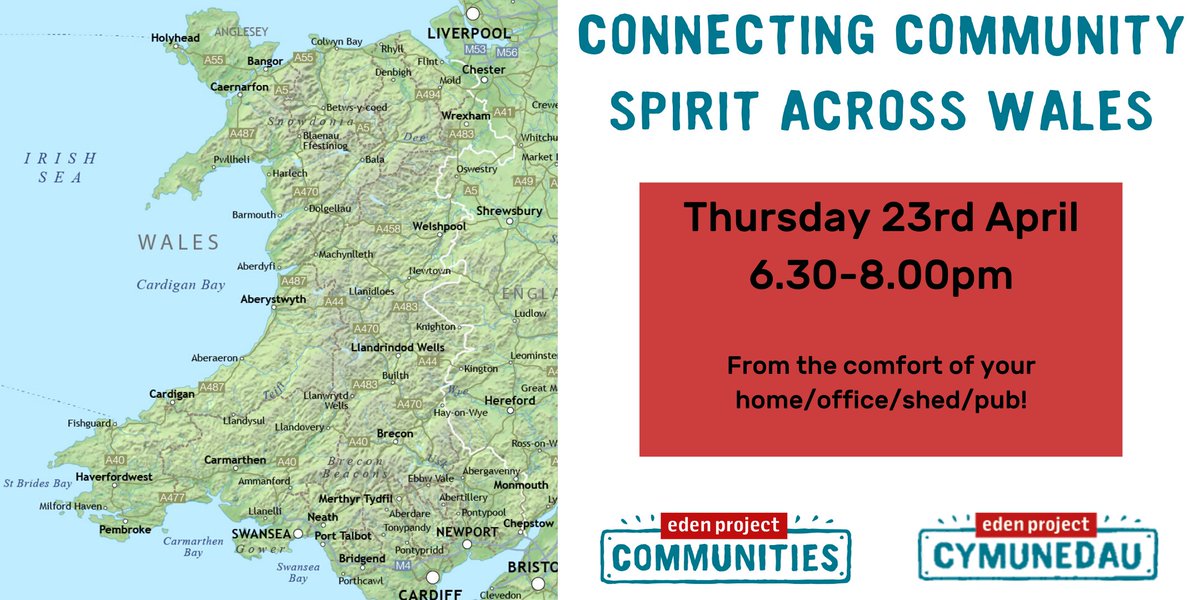 EdenCommWales's tweet photo. We're hosting a Wales-wide call for community minded folk this Thursday evening at 6.30. Join in to chat about the community spirit in your area: https://t.co/2tCXwqzyWp https://t.co/6K30wdkUiZ