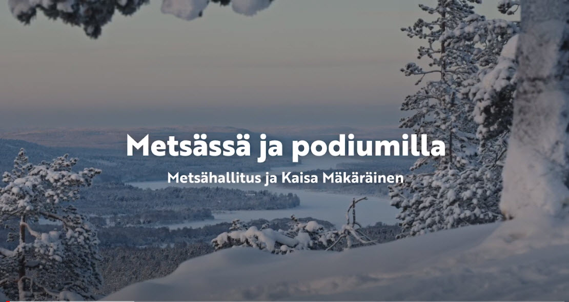 Metsahallitus's tweet photo. Yhteistyömme alussa 13v sitten @kmakarainen istutti Kainuuseen puun taimia. Kilpauran päättyessä ne jäävät kasvamaan, tuomaan ilmaan happea ja luomaan tulevaisuuteen kestävää raaka-ainetta. Pieni videokooste yhteistyöstämme https://t.co/41lijDgdKM. Kiitos Kaisa, nähdään laduilla! https://t.co/78CabzihKp