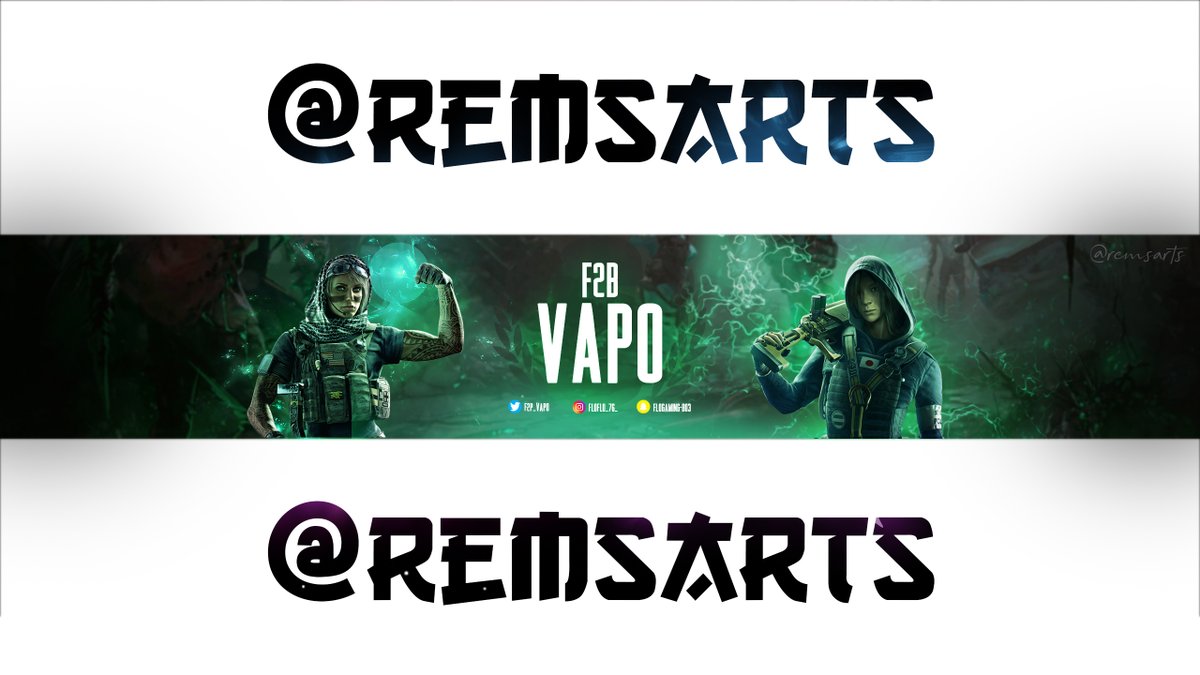 remsarts's tweet photo. Salut, j'ai réaliser une bannière YouTube pour @VAPO_YTB_, sur un thème que je n'avais pas encore aborder, celui de rainbow six. (DM ouvert)
#graphistefree #bannière #gratuit #remsarts #miniature #RainbowSixSiege #header https://t.co/edDD5xG6g9