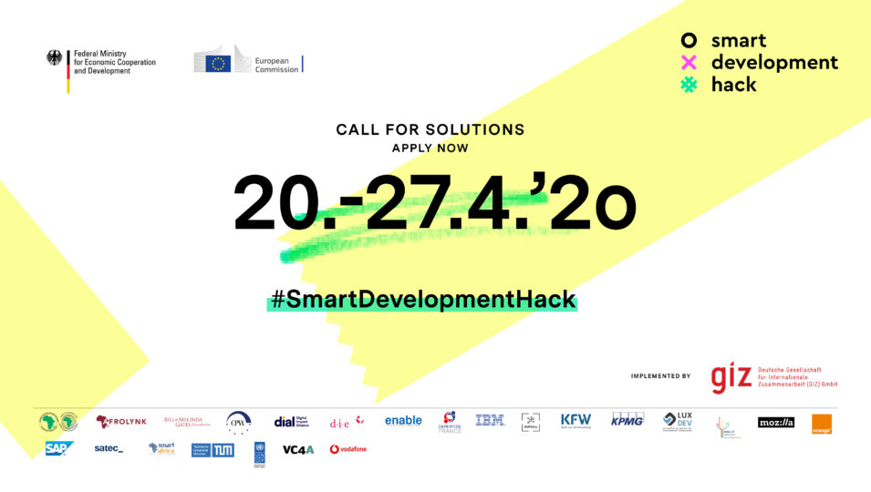 DigitalEU's tweet image. .@BMZ_bund &amp;amp; @EU_Commission are calling for #digital solutions to be scaled up in the fight against #COVID19 in Africa, Asia and Latin America during the two-day #SmartDevelopmentHack. 
Submit yours → smartdevelopmenthack.hype.de