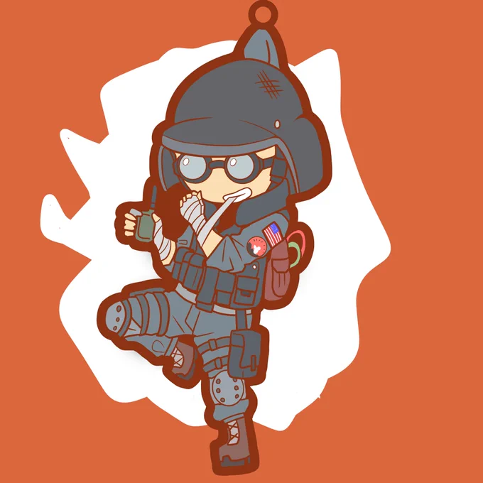 #RainbowSixSiege
#レインボーシックスシージ 
つままれテルミット
久しぶり過ぎて描き方忘れた・・・ 
