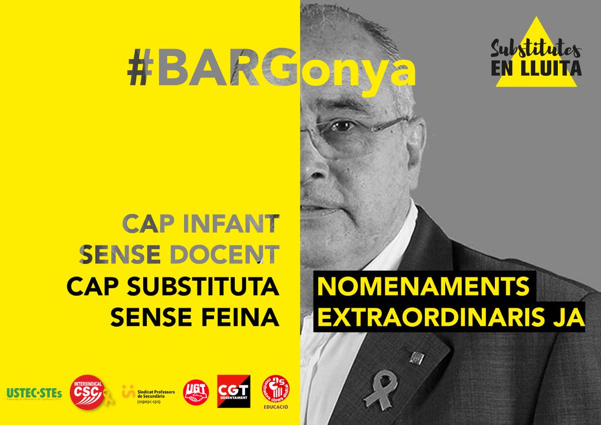 AriadnaCalvet's tweet photo. Senyor @JosepBargallo no li fa vergonya deixar-nos al carrer més de 6 mesos cobrant 115.517,04€ anuals? @educaciocat #Bargonya https://t.co/DmNTxY8Gr1
