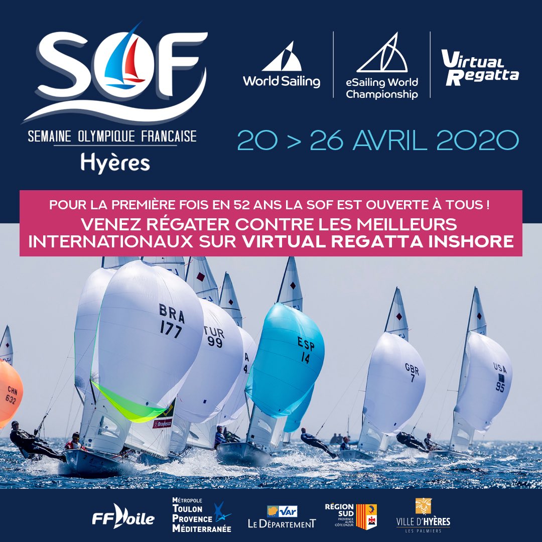 FFVoile's tweet photo. 🔵La #SOF2020 a débuté ce matin sur @VirtualRegatta ! Pendant 1 semaine et pour la 1ere fois l’événement est Open. Vous avez toujours rêvé de participer à cette regate historique 😎? C’est maintenant https://t.co/zw16UXHMPf https://t.co/4QfQjloWPI