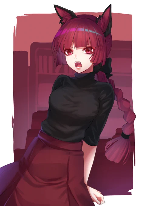 新ブラシお試しでお燐さん
#東方 #火焔猫燐 