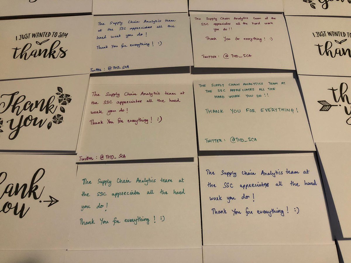 ThdSca's tweet photo. Ready to send out my first set of cards! :) 
#THDWeCareForYou #COVID19 @ThdSca https://t.co/xxKOzgRGmm