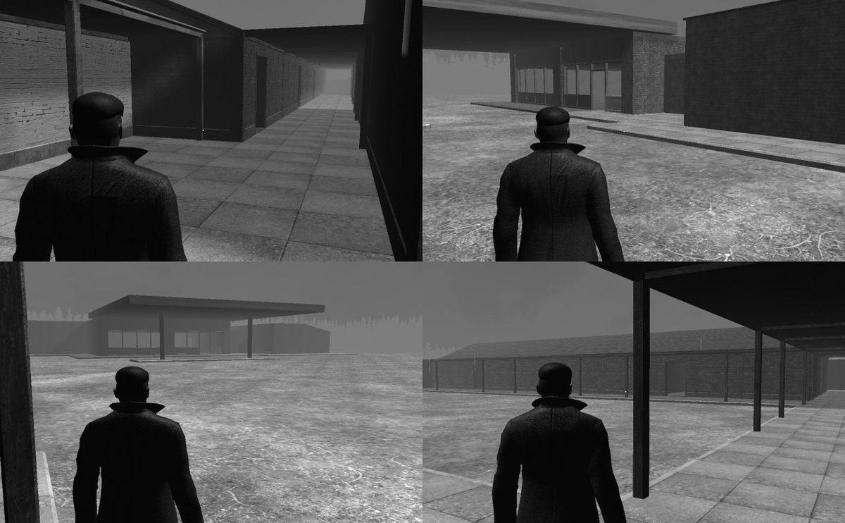 professorstitch's tweet image. #lockdown day...I've totally forgotten by now. Work continues on blocking the basic for my #levelmap. With the petrol station and motel done, I have just 2 more locations to go.

#indiedev #indiegame #gamedev #gamedesign #indiehorror #leveldesign #gamedevelopment #game #gaming