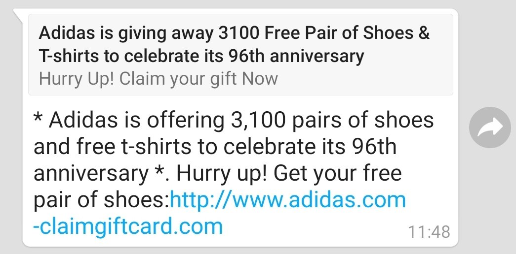 I received this message today. It is a very clever designed #phishing. Pay attention to the domain name.